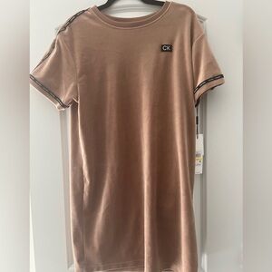 Calvin Klein Velvet short sleeve dress, Size M